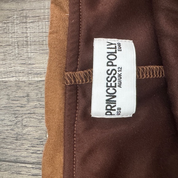 Princess Polly High Waist Tan Shorts - Picture 3 of 3
